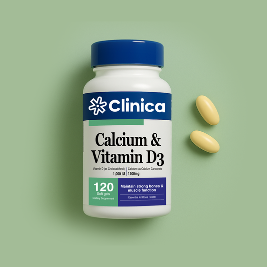 Calcium & Vitamin D3 – Calcium Carbonate 1200 mg – 120 Softgels