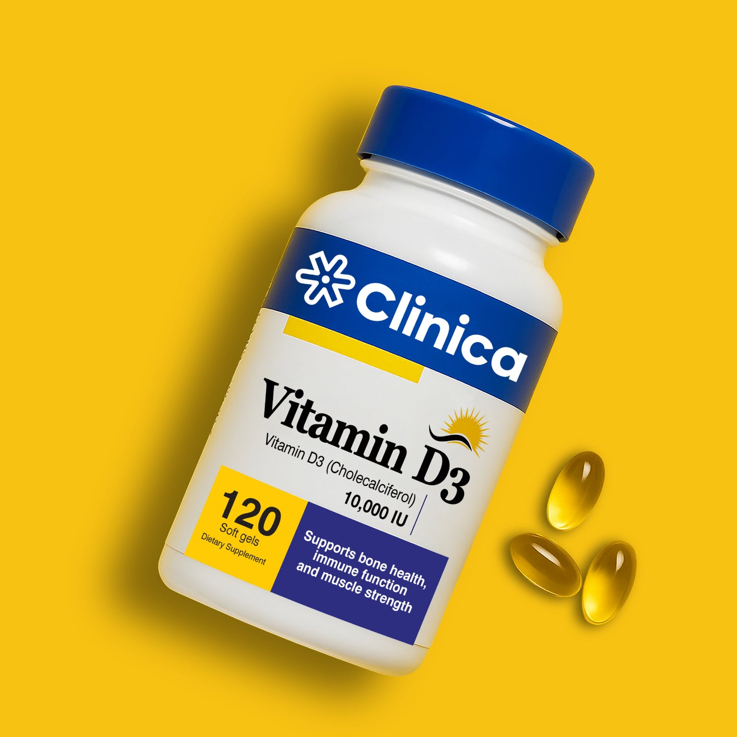 Vitamin D3 10,000 IU | High Potency 120 Softgels