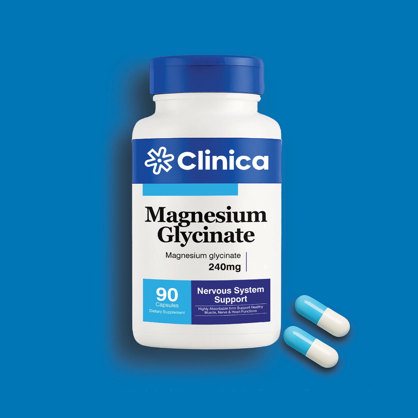 Magnesium Glycinate 240mg – Gentle, High-Absorption Capsules