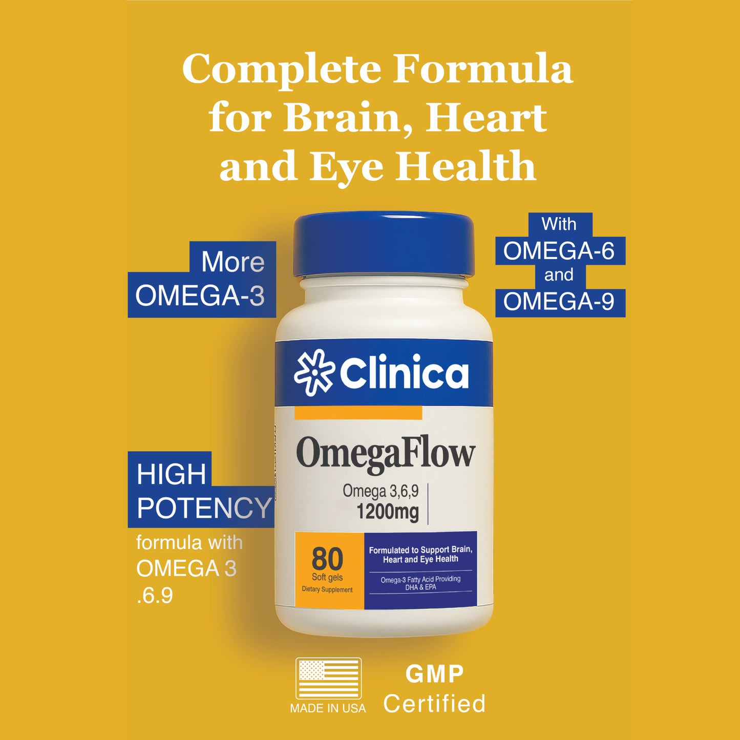 OmegaFlow – Fish Oil 1000 mg – 80 Softgels