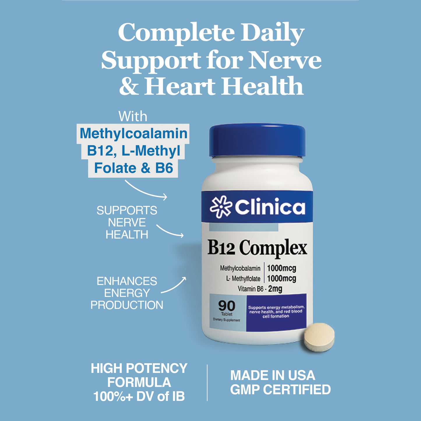 Vitamin B12 1000 mcg | Methylcobalamin Energy Support