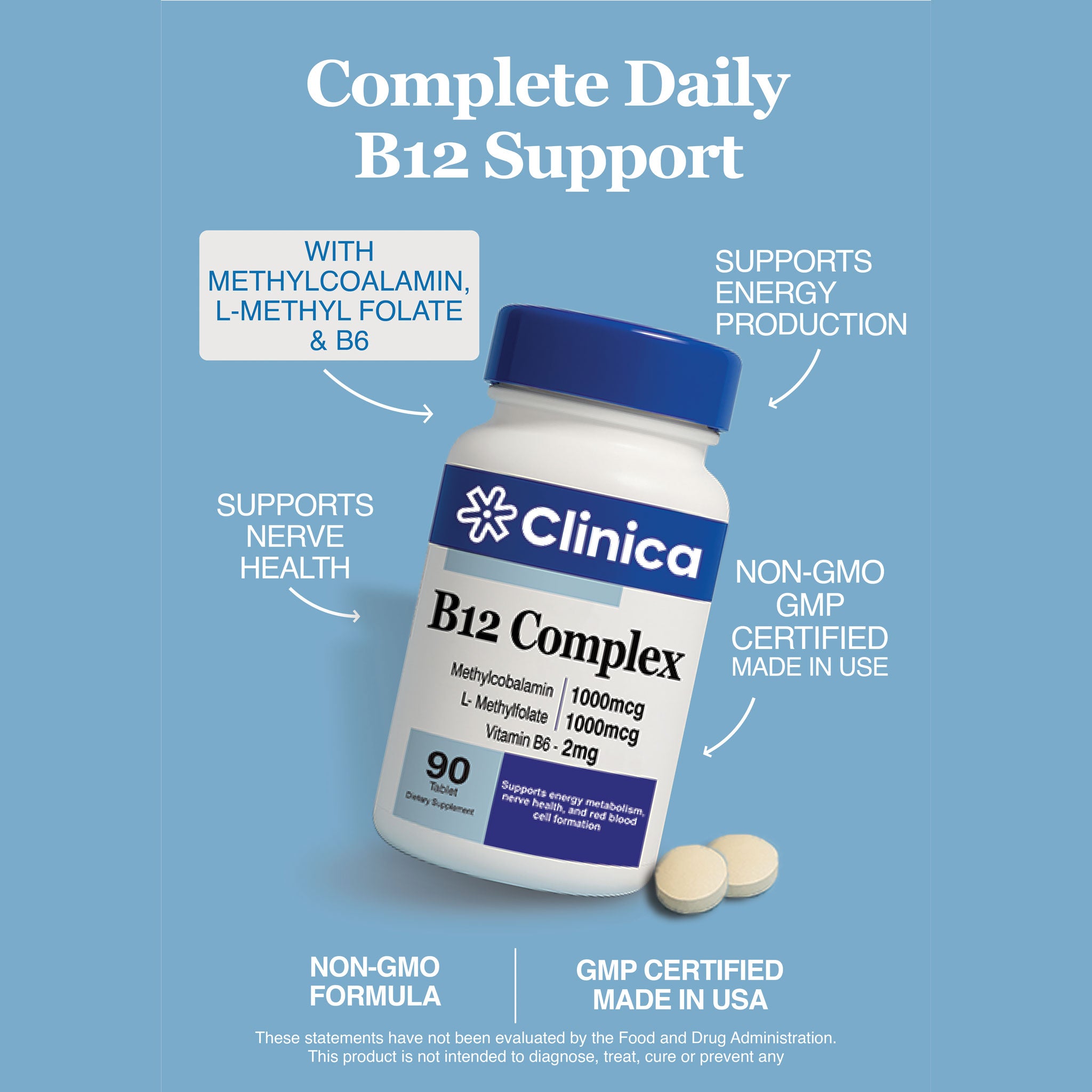 Vitamin B12 1000 mcg | Methylcobalamin Energy Support