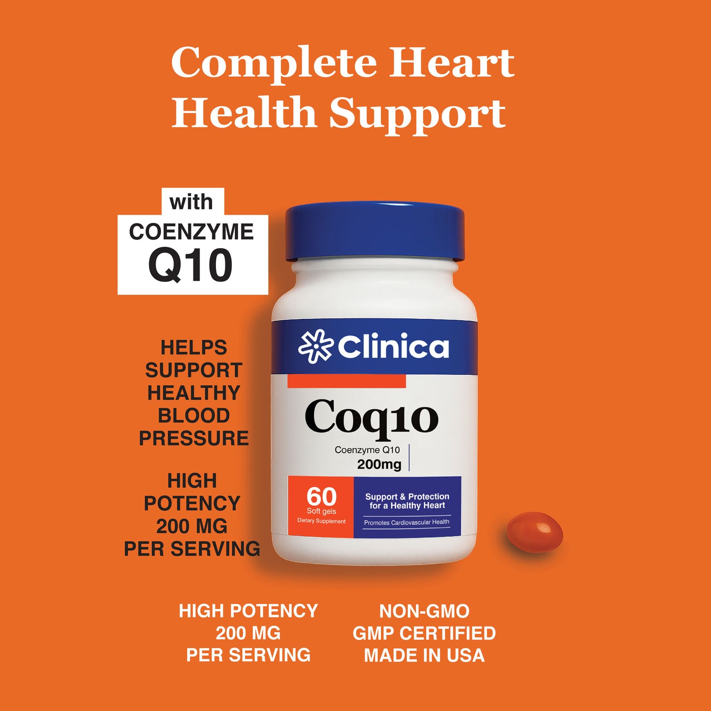CoQ10 – Coenzyme Q10 200 mg – 60 Softgels