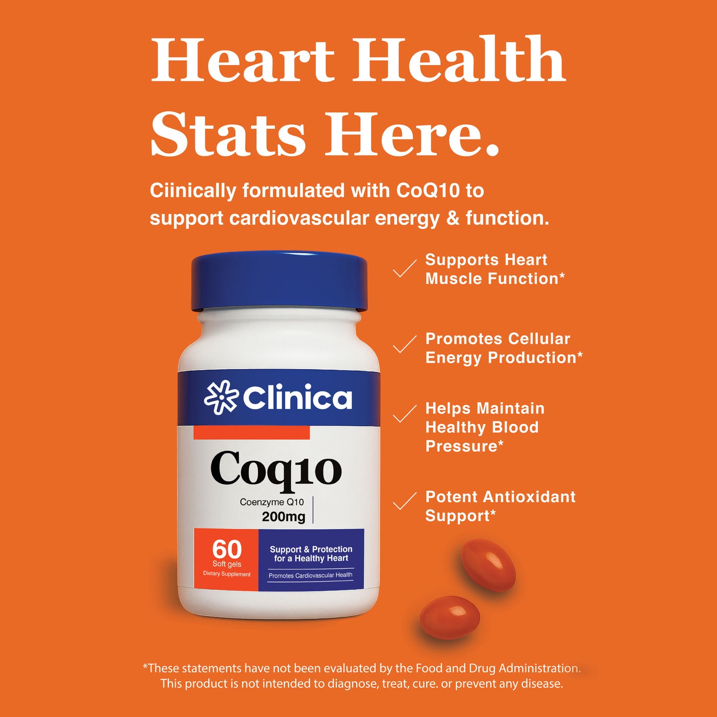 CoQ10 – Coenzyme Q10 200 mg – 60 Softgels