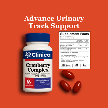 Cranberry Complex – Cranberry Extract 250 mg + Vitamin C 60 mg – 60 Softgels