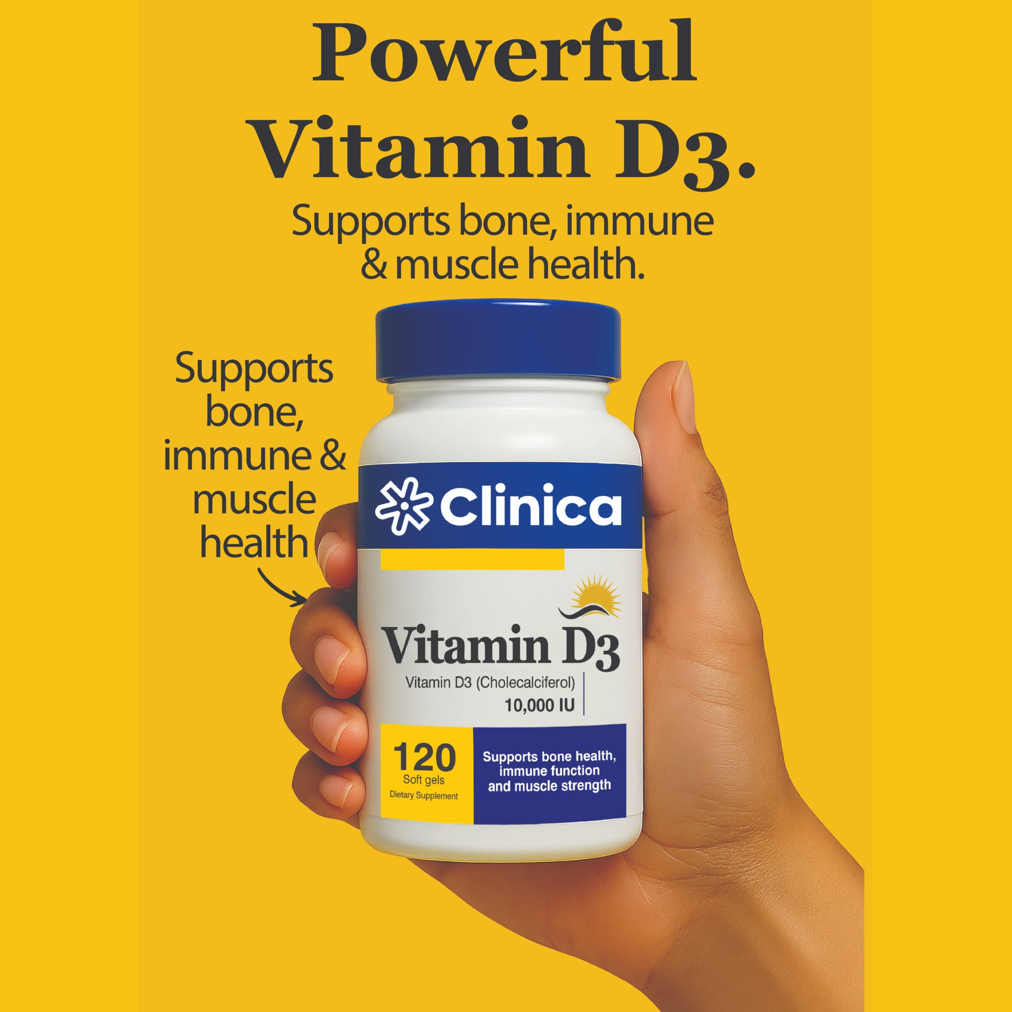 Vitamin D3 10,000 IU | High Potency 120 Softgels