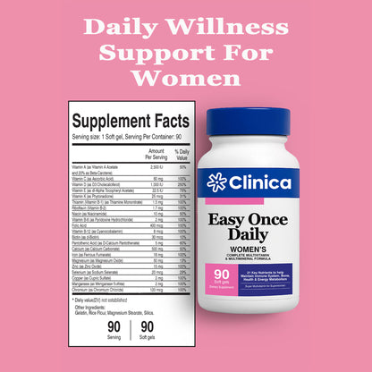 Easy Once Daily Women – Multivitamin & Minerals – 60 Soft Gels