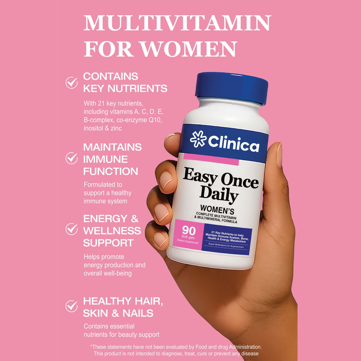 Easy Once Daily Women – Multivitamin & Minerals – 60 Soft Gels