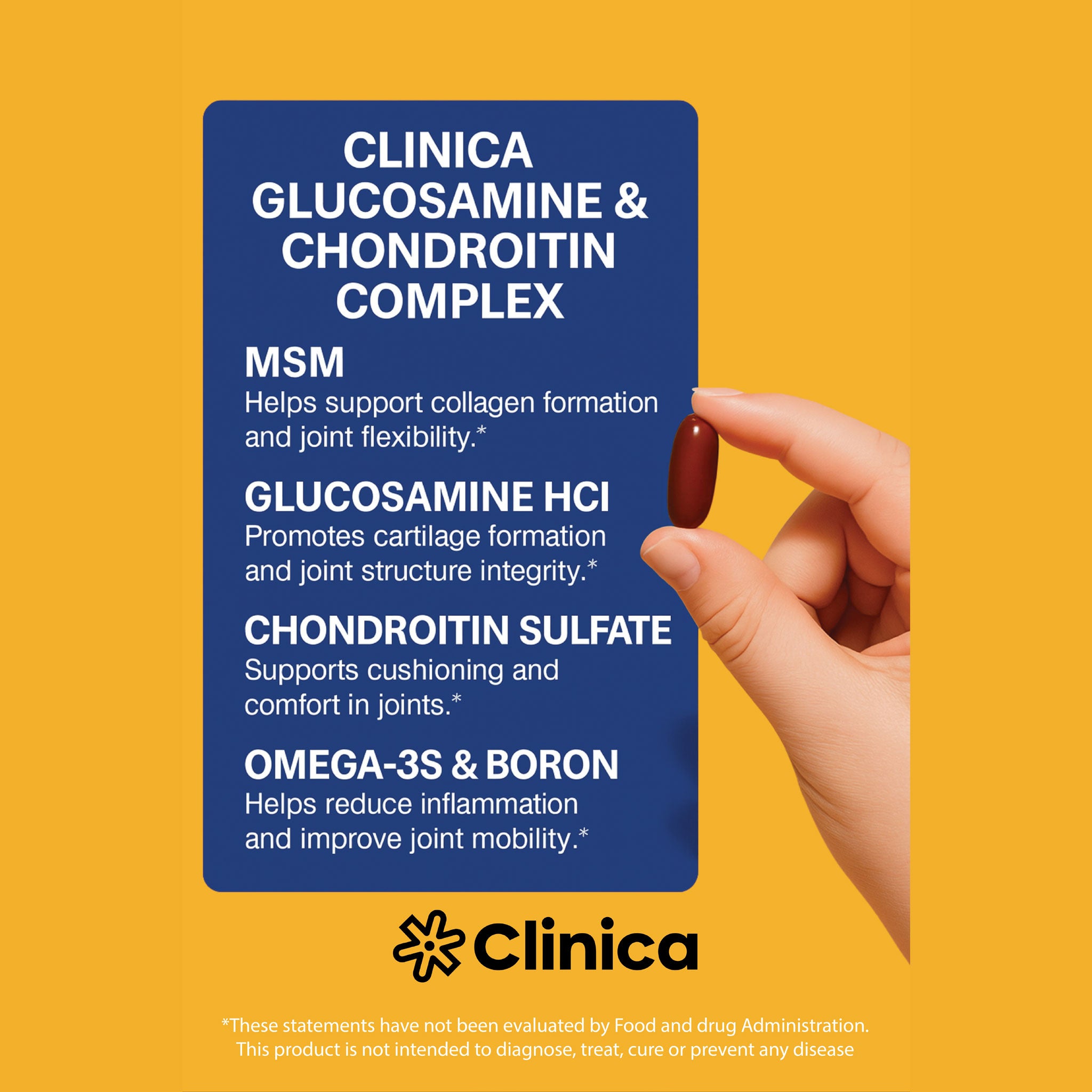 Glucosamine & Chondroitin – Glucosamine Sulfate 1500 mg – 60 Softgels