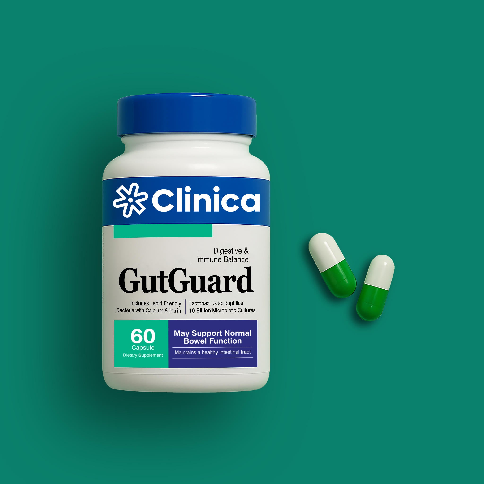 GutGuard – Probiotic Blend 10 Billion CFU – 60 Capsules