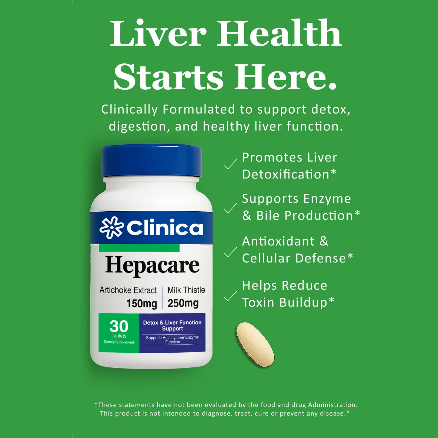 Hepacare – Milk Thistle Extract 250 mg – 60 Tablets