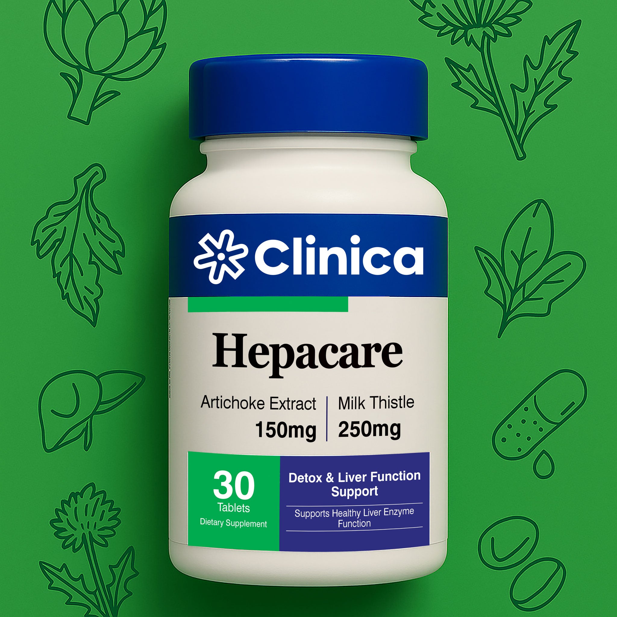 Hepacare – Milk Thistle Extract 250 mg – 60 Tablets