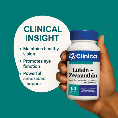 Lutein + Zeaxanthin – Lutein (from Marigold) 20 mg + Zeaxanthin 800 mcg – 60 Softgels