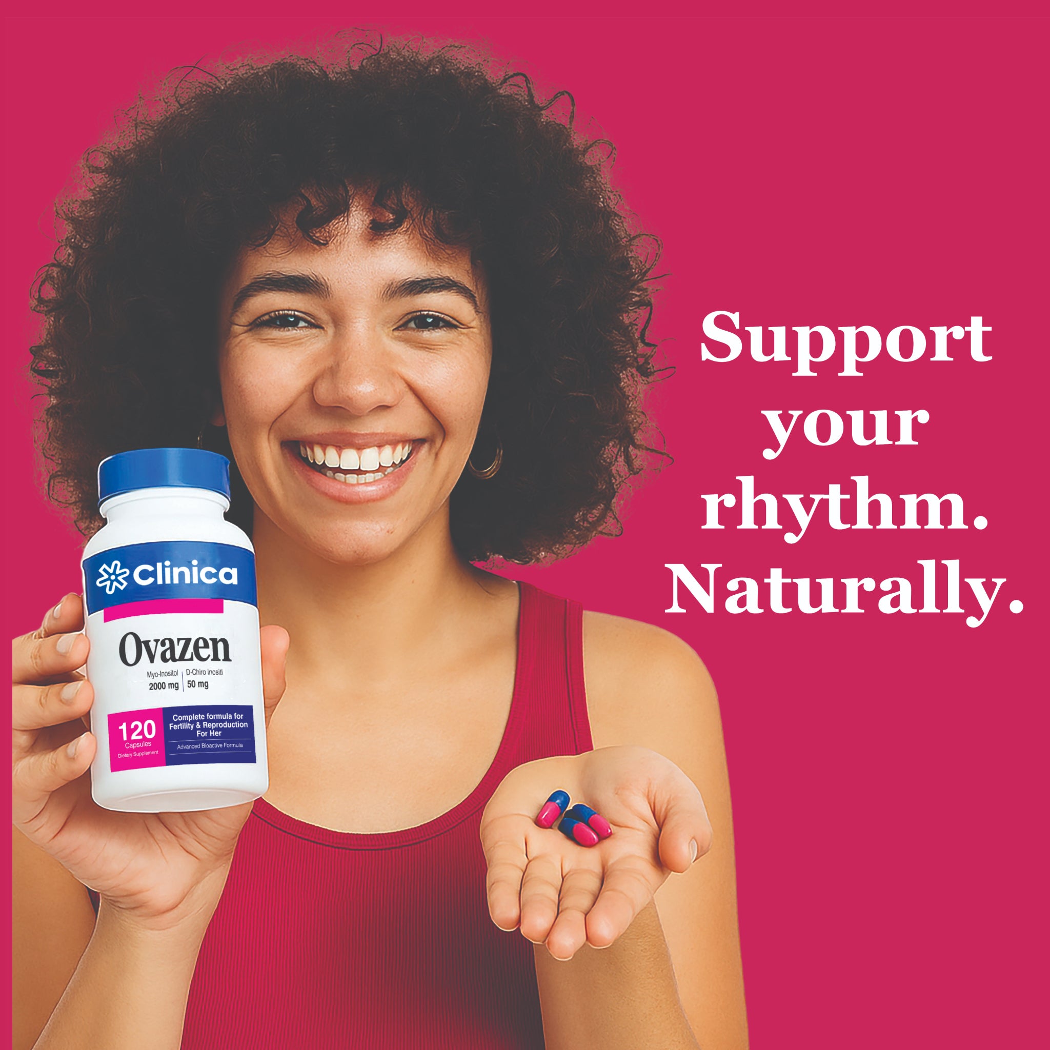 Ovazen – Myo-Inositol 2000 mg + D-Chiro Inositol 50 mg – 120 Capsules