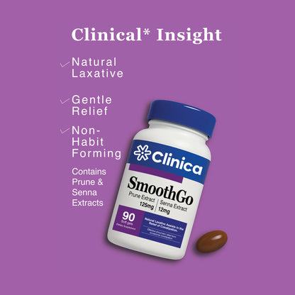 SmoothGo – Prune Extract 125 mg + Senna Extract 12 mg – 90 Softgels