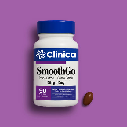 SmoothGo – Prune Extract 125 mg + Senna Extract 12 mg – 90 Softgels